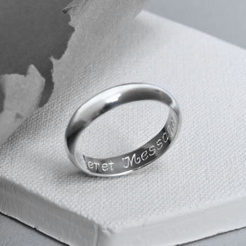Sterling Silver Secret Message Ring, 6 of 12