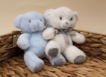 Personalised Huggy Soft Baby Blue Bear, 3 of 7