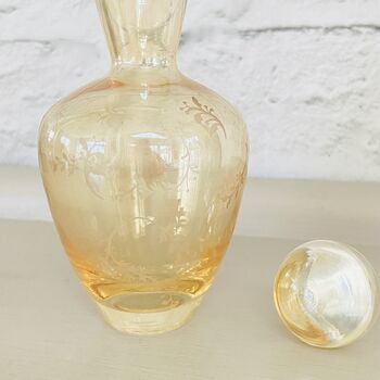 Rare Vintage Decorative Golden Glass Perfume Bottle ~ 25, 3 of 6