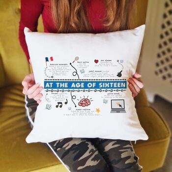 Personalised 16th Birthday Cushion Gift, 4 of 12