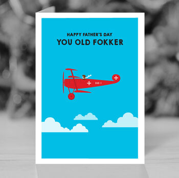 Happy Father's Day Old Fokker Card, 2 of 5