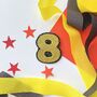 Number Shaped Glitter Birthday Badge, thumbnail 2 of 8