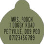 Green Meadow Daisy Custom ID Dog Tag, thumbnail 2 of 3