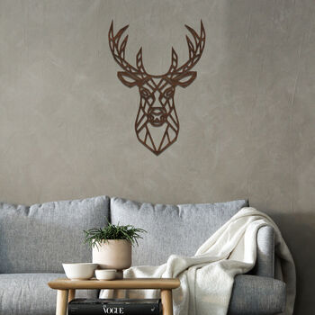 Geometric Stag Deer Wall Art Decor For Home Or Office, 12 of 12