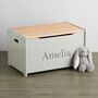 Personalised Grey Toy Box, thumbnail 2 of 4