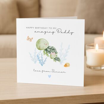 Personalised Daddy Birthday Card From Kids, 2 of 6