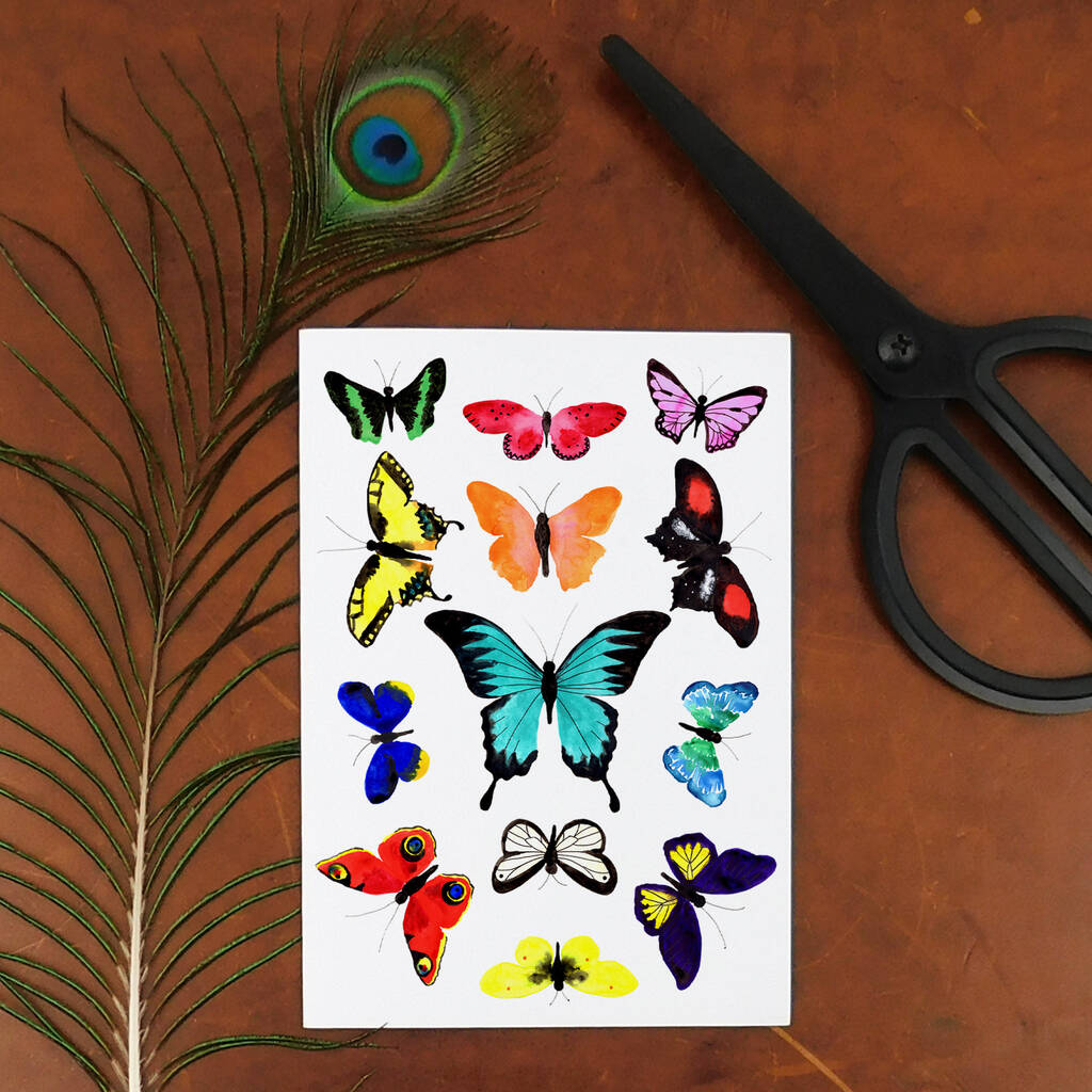 Butterfly Temporary Tattoos By Also the Bison