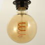 Spiral Filament Globe G95 Edison LED Bulb E27 6 W, thumbnail 3 of 4