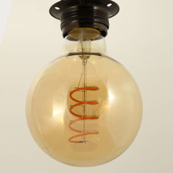 Spiral Filament Globe G95 Edison LED Bulb E27 6 W, 3 of 4