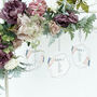 Hexagonal Acrylic Hanging Wedding Table Plan, thumbnail 5 of 12
