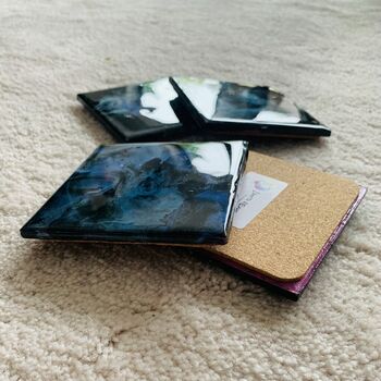 Sold Art Ceramic Resin Coasters | Set Of Two/Four, 8 of 9