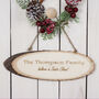 Personalised Decorative Family Christmas Hanging Sign, thumbnail 1 of 3