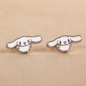 Hello Kitty Cinnamon Roll And Pompompurin Stud Earring Set, 2 of 7