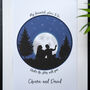 Valentine's Personalised Framed Couples Day Print, thumbnail 7 of 9