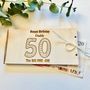 Personalised Number Birthday Money,Vouchers Envelope, thumbnail 3 of 11
