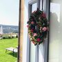 Large Wooden Floral Wreath, thumbnail 4 of 7