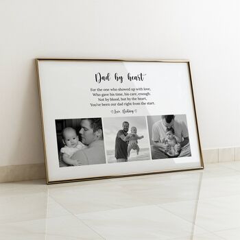 Personalised Dad By Heart Photo Print, 4 of 8