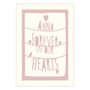 Personalised, Forever In Our Hearts Sympathy Card, thumbnail 2 of 8