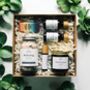 Organic Spa Pamper Gift Box Birthday Hamper Gift For Her, Aromatherapy Products Scented With Pure Essential Oils, thumbnail 1 of 12