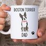 Boston Terrier Dad Mug, thumbnail 1 of 2