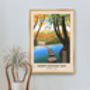 North Downs Way National Trail Travel Poster Art Print, thumbnail 5 of 8