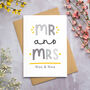 Personalised Mr And Mrs Card, thumbnail 1 of 9