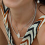 Baroque Pearl Silver Pendant Beaded Chain Necklace, thumbnail 2 of 5