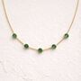 Emerald Station Necklace, thumbnail 1 of 5