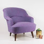The New Pinta Armchair In Bute Purple Tweed, thumbnail 1 of 6