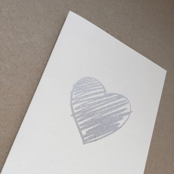 Love Heart Screen Printed Card, 5 of 6