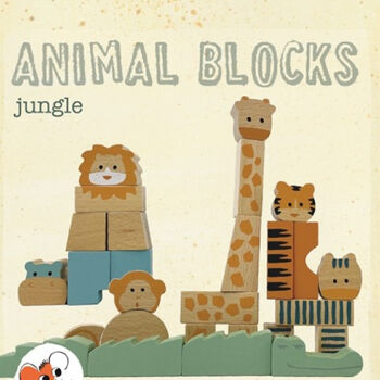 Animal Jungle Blocks Wooden Toy, 4 of 4