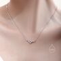 Sterling Silver Cz Constellation Necklace, thumbnail 3 of 10