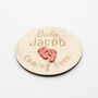 Baby Name Feet Plaque Coming Soon Sign Acrylic, thumbnail 9 of 12