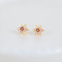 18ct Gold Plated Daffodil Stud Earrings, thumbnail 3 of 10
