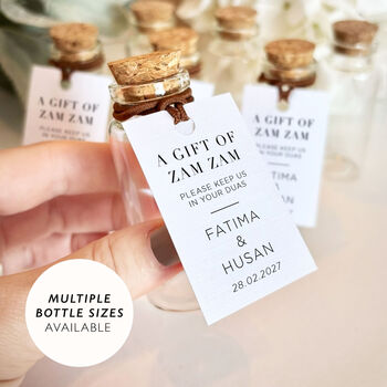 Zam Zam Water Bottle Wedding Favour Islamic Wedding Favours, 4 of 12