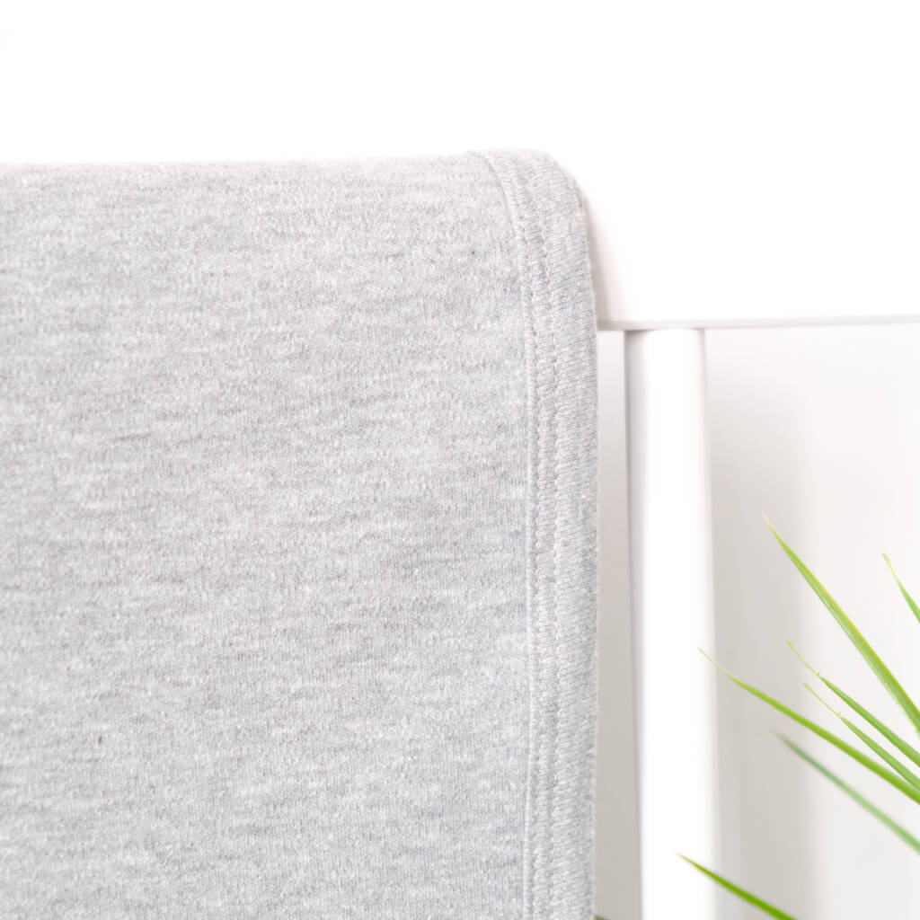 Personalised Grey Cotton Baby Blanket By 1st Birthday Gifts