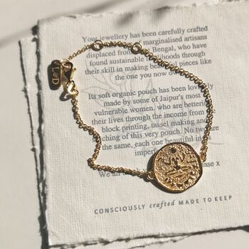 Lakshmi Goddess Coin Bracelet, 9 of 11