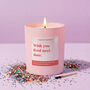 Funny Miss You Gift For Friend Wish You Lived Next Door Friendship Candle, thumbnail 1 of 4