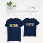 Pastels Besties Matching Kids T Shirts, thumbnail 2 of 4