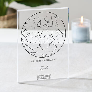 Personalised Constellation Star Map Gift For Dad, 6 of 11
