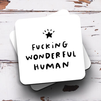 Personalised Mug 'Fucking Wonderful Human', 3 of 3