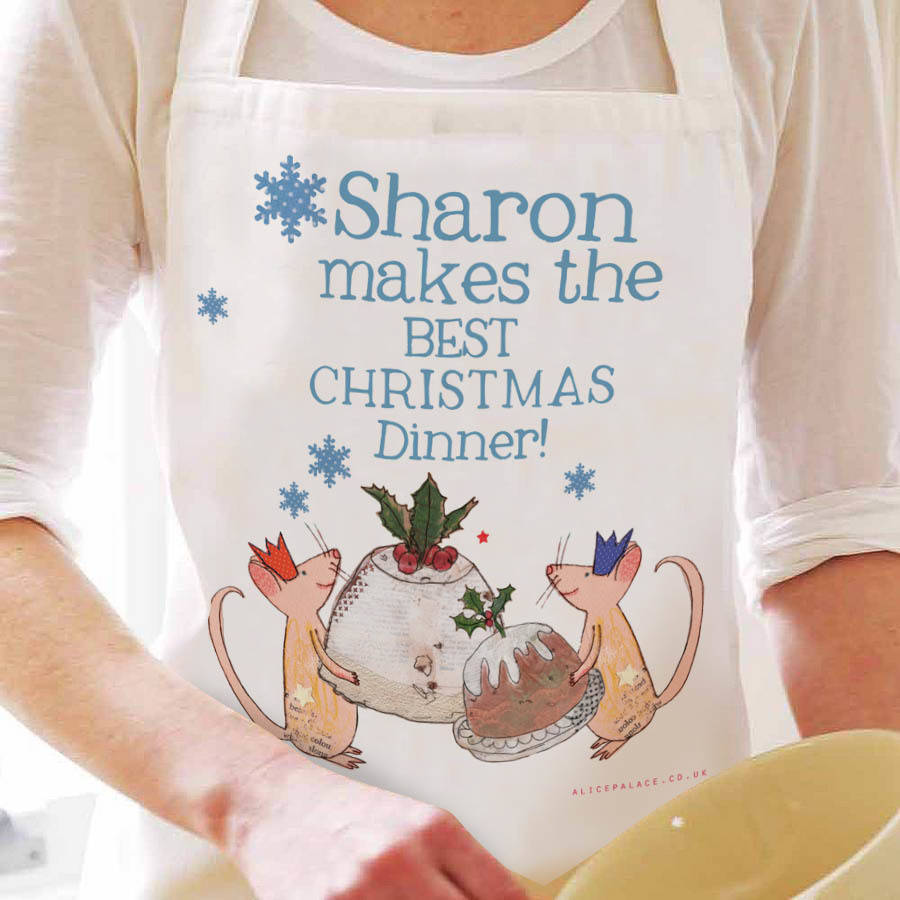 Personalised Christmas Dinner Apron, 1 of 5