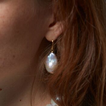 Decus Large Baroque Freshwater Pearl Drops, 2 of 4