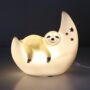 Personalised Sloth And Moon LED Night Light, thumbnail 2 of 2