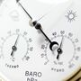 Brass Barometer / Weather Station And English Oak Mount, thumbnail 9 of 11