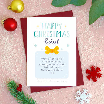 Personalised Christmas Gift Scratch Card, 5 of 9