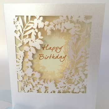 Happy Birthday Delicate Cut Card, 2 of 2