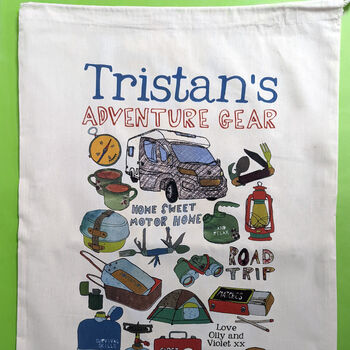 Personalised Ready For Adventure Storage Sack, 8 of 12