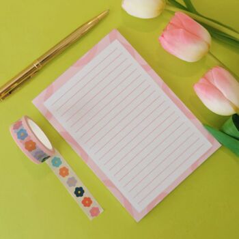 A6 Pink Swirl Notepad, 2 of 5