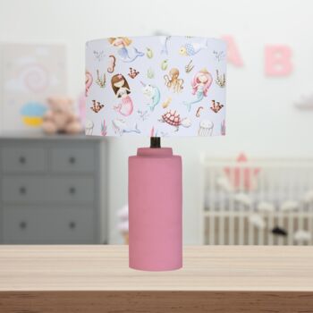 Mermaids And Friends Lampshade, Pale Lilac, 2 of 2